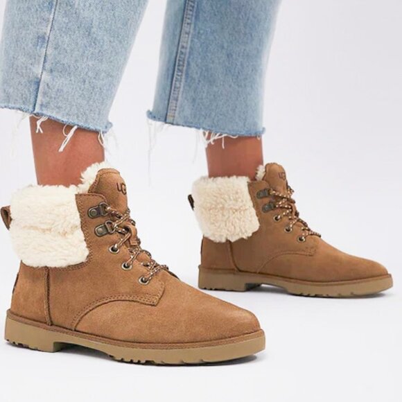 NEW UGG Romely Heritage Suede Boots - Comfortable Winter Booties - Picture 1 of 13